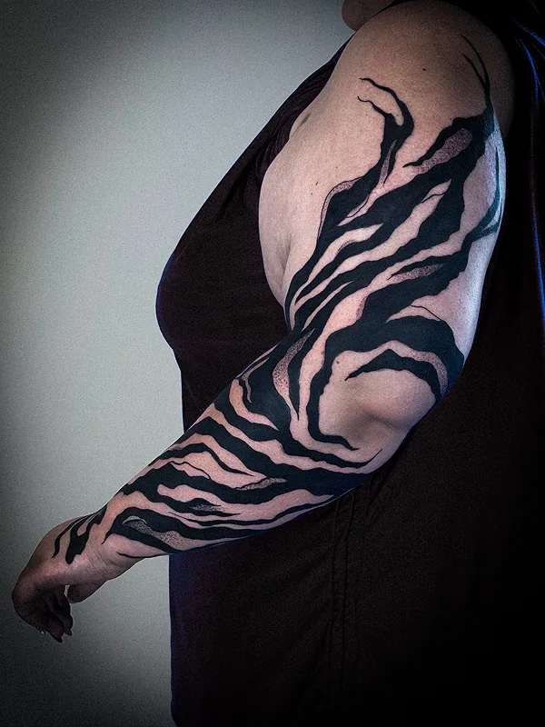 Blackwork tattoo, project 2